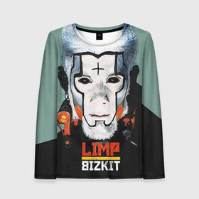 Женский лонгслив 3D с принтом Limp Bizkit в городе Новоалтайск, 100% полиэстер | длинные рукава, круглый вырез горловины, полуприлегающий силуэт | bizkit | limp | limp bizkit | бизкит | лимп | лимп бизкит | лимпбизкит | рок