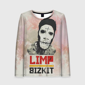 Женский лонгслив 3D с принтом Limp Bizkit в городе Новоалтайск, 100% полиэстер | длинные рукава, круглый вырез горловины, полуприлегающий силуэт | bizkit | limp | limp bizkit | бизкит | лимп | лимп бизкит | лимпбизкит | рок