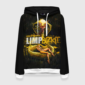 Женская толстовка 3D с принтом Limp Bizkit в городе Новоалтайск, 100% полиэстер  | двухслойный капюшон со шнурком для регулировки, мягкие манжеты на рукавах и по низу толстовки, спереди карман-кенгуру с мягким внутренним слоем. | bizkit | cobra | gold | limp | limp bizkit | бизкит | голд | кобра | лимп | лимп бизкит | лимпбизкит | рок