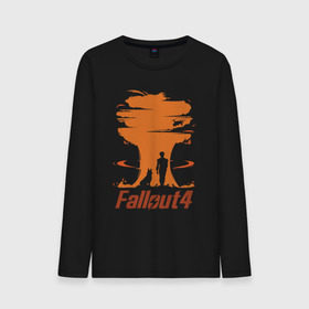 Мужской лонгслив хлопок с принтом Fallout 4 в городе Новоалтайск, 100% хлопок |  | 4 | fallout | взрыв | игра | изображение постера из игры fallout 4.серия игр fallout.     четыре | собака.