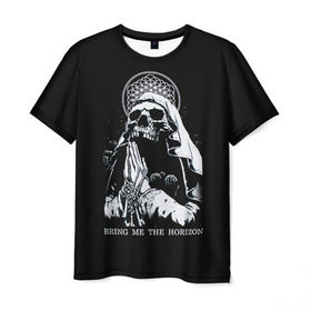 Мужская футболка 3D с принтом Bring Me The Horizon в городе Новоалтайск, 100% полиэфир | прямой крой, круглый вырез горловины, длина до линии бедер | bmth | bring me the horizon | hardcore | rock | музыка | рок