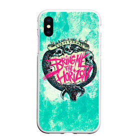 Чехол для iPhone XS Max матовый с принтом Bring Me The Horizon в городе Новоалтайск, Силикон | Область печати: задняя сторона чехла, без боковых панелей | bmth | bring me the horizon | hardcore | rock | музыка | рок