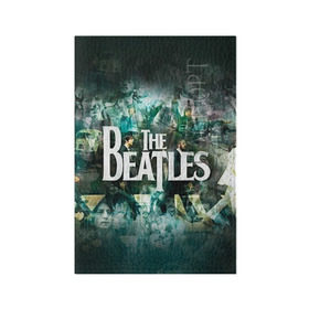 Обложка для паспорта матовая кожа с принтом The Beatles в городе Новоалтайск, натуральная матовая кожа | размер 19,3 х 13,7 см; прозрачные пластиковые крепления | beatles | rock | the beatles | битлз | битлс | битлы | рок