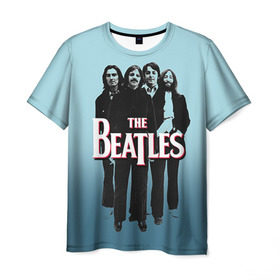 Мужская футболка 3D с принтом The Beatles в городе Новоалтайск, 100% полиэфир | прямой крой, круглый вырез горловины, длина до линии бедер | beatles | rock | the beatles | битлз | битлс | битлы | рок