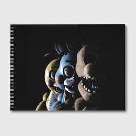 Альбом для рисования с принтом Five Nights At Freddys в городе Новоалтайск, 100% бумага
 | матовая бумага, плотность 200 мг. | five nights at freddys | fnaf | freddy | игры | медведь | мишка | фнаф | фредди