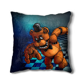 Подушка 3D с принтом Five Nights At Freddy`s в городе Новоалтайск, наволочка – 100% полиэстер, наполнитель – холлофайбер (легкий наполнитель, не вызывает аллергию). | состоит из подушки и наволочки. Наволочка на молнии, легко снимается для стирки | five nights at freddys | fnaf | freddy | игры | медведь | мишка | фнаф | фредди