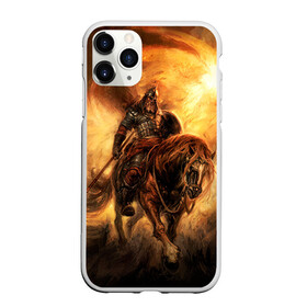 Чехол для iPhone 11 Pro Max матовый с принтом Богатырь с копьем в городе Новоалтайск, Силикон |  | богатырь | витязь | воин | русский | скиф | славянин