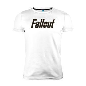 Мужская футболка премиум с принтом Fallout 4 в городе Новоалтайск, 92% хлопок, 8% лайкра | приталенный силуэт, круглый вырез ворота, длина до линии бедра, короткий рукав | fallout 4 фаллаут распад shelter vault pipboy