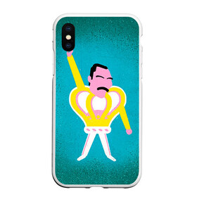 Чехол для iPhone XS Max матовый с принтом Freddie Mercury в городе Новоалтайск, Силикон | Область печати: задняя сторона чехла, без боковых панелей | Тематика изображения на принте: freddie mercury | heavy metal | queen | rock | квин | куин | меркури | меркюри | рок | рок группа | фредди | фредди меркури | фредди меркьюри | фреди | фреди меркури | хэви метал