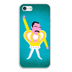 Чехол для iPhone 5/5S матовый с принтом Freddie Mercury в городе Новоалтайск, Силикон | Область печати: задняя сторона чехла, без боковых панелей | freddie mercury | heavy metal | queen | rock | квин | куин | меркури | меркюри | рок | рок группа | фредди | фредди меркури | фредди меркьюри | фреди | фреди меркури | хэви метал