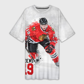 Платье-футболка 3D с принтом Джонатан Тэйвз в городе Новоалтайск,  |  | джонатан тэйвз | капитан | спорт | хоккей