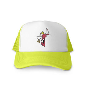 Кепка тракер с сеткой с принтом Chicago Bulls (crown) в городе Новоалтайск, трикотажное полотно; задняя часть — сетка | длинный козырек, универсальный размер, пластиковая застежка | 