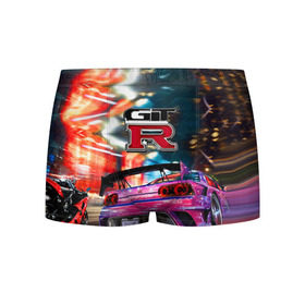 Мужские трусы 3D с принтом Nissan GTR в городе Новоалтайск, 50% хлопок, 50% полиэстер | классическая посадка, на поясе мягкая тканевая резинка | gtr | nismo | nissan | nissan gtr | гтр | низмо | ниссан