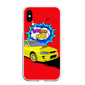 Чехол для iPhone XS Max матовый с принтом Subaru Impreza в городе Новоалтайск, Силикон | Область печати: задняя сторона чехла, без боковых панелей | boobooboo | impreza | jdm | subaru | subaru impreza | бубубу | импреза | субару
