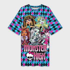 Платье-футболка 3D с принтом Monster High в городе Новоалтайск,  |  | монстер хай