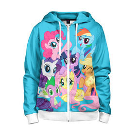Детская толстовка 3D на молнии с принтом My Little Pony в городе Новоалтайск, 100% полиэстер |  манжеты и пояс оформлены широкой мягкой резинкой, двухслойный капюшон со шнурком для регулировки, спереди карманы и застежка-молния
 | friendship is magic | mlp | my little pony | pinky pie | pony | swag | дружба | литл пони | мой маленький пони | пони | поняши | поняшки | сваг | свэг | чудо