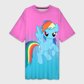 Платье-футболка 3D с принтом My Little Pony в городе Новоалтайск,  |  | Тематика изображения на принте: friendship is magic | mlp | my little pony | pinky pie | pony | swag | дружба | литл пони | мой маленький пони | пони | поняши | поняшки | сваг | свэг | чудо
