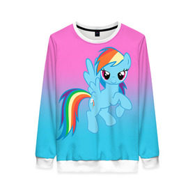 Женский свитшот 3D с принтом My Little Pony в городе Новоалтайск, 100% полиэстер с мягким внутренним слоем | круглый вырез горловины, мягкая резинка на манжетах и поясе, свободная посадка по фигуре | friendship is magic | mlp | my little pony | pinky pie | pony | swag | дружба | литл пони | мой маленький пони | пони | поняши | поняшки | сваг | свэг | чудо