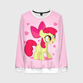 Женский свитшот 3D с принтом My Little Pony в городе Новоалтайск, 100% полиэстер с мягким внутренним слоем | круглый вырез горловины, мягкая резинка на манжетах и поясе, свободная посадка по фигуре | friendship is magic | mlp | my little pony | pinky pie | pony | swag | дружба | литл пони | мой маленький пони | пони | поняши | поняшки | сваг | свэг | чудо
