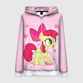 Женская толстовка 3D на молнии с принтом My Little Pony в городе Новоалтайск, 100% полиэстер | длина до линии бедра, манжеты и пояс оформлены мягкой тканевой резинкой, двухслойный капюшон со шнурком для регулировки, спереди молния, по бокам два кармана | friendship is magic | mlp | my little pony | pinky pie | pony | swag | дружба | литл пони | мой маленький пони | пони | поняши | поняшки | сваг | свэг | чудо