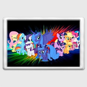 Магнит 45*70 с принтом My Little Pony в городе Новоалтайск, Пластик | Размер: 78*52 мм; Размер печати: 70*45 | Тематика изображения на принте: friendship is magic | mlp | my little pony | pinky pie | pony | swag | дружба | литл пони | мой маленький пони | пони | поняши | поняшки | сваг | свэг | чудо