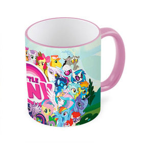 Кружка 3D с принтом My Little Pony в городе Новоалтайск, керамика | ёмкость 330 мл | friendship is magic | mlp | my little pony | pinky pie | pony | swag | дружба | литл пони | мой маленький пони | пони | поняши | поняшки | сваг | свэг | чудо