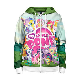 Детская толстовка 3D на молнии с принтом My Little Pony в городе Новоалтайск, 100% полиэстер |  манжеты и пояс оформлены широкой мягкой резинкой, двухслойный капюшон со шнурком для регулировки, спереди карманы и застежка-молния
 | friendship is magic | mlp | my little pony | pinky pie | pony | swag | дружба | литл пони | мой маленький пони | пони | поняши | поняшки | сваг | свэг | чудо