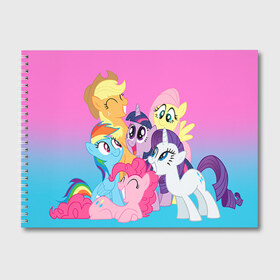 Альбом для рисования с принтом My Little Pony в городе Новоалтайск, 100% бумага
 | матовая бумага, плотность 200 мг. | friendship is magic | mlp | my little pony | pinky pie | pony | swag | дружба | литл пони | мой маленький пони | мультик | мультики | мультфильм | мультфильмы | пони | поняши | поняшки | сваг | свэг | чудо