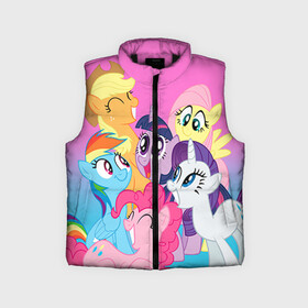Детский жилет утепленный 3D с принтом My Little Pony в городе Новоалтайск,  |  | Тематика изображения на принте: friendship is magic | mlp | my little pony | pinky pie | pony | swag | дружба | литл пони | мой маленький пони | мультик | мультики | мультфильм | мультфильмы | пони | поняши | поняшки | сваг | свэг | чудо