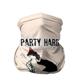 Бандана-труба 3D с принтом Party hard в городе Новоалтайск, 100% полиэстер, ткань с особыми свойствами — Activecool | плотность 150‒180 г/м2; хорошо тянется, но сохраняет форму | Тематика изображения на принте: happy new year | new year | party | вечеринка | конфетти | новый год | с новым годом