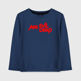 Детский лонгслив хлопок с принтом ASH VS EVIL DEAD в городе Новоалтайск, 100% хлопок | круглый вырез горловины, полуприлегающий силуэт, длина до линии бедер | эш против мертвецов