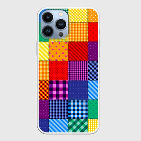 Чехол для iPhone 13 Pro Max с принтом Лоскутное шитьё в городе Новоалтайск,  |  | Тематика изображения на принте: лоскут | одежда | текстура | ткань | шитьё