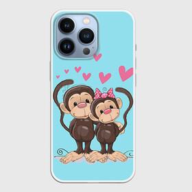 Чехол для iPhone 13 Pro с принтом Обезьянки в городе Новоалтайск,  |  | 2016 | год | любовь | мартышка | новый | обезьяна | с новым год