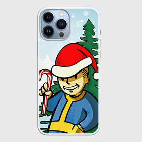 Чехол для iPhone 13 Pro Max с принтом Новогодний Fallout в городе Новоалтайск,  |  | Тематика изображения на принте: 111 | 2016 | bethesda | boy | fallout | vault | бункер | дед мороз | игры | нг | новый год | постапокалиптические | с новым годом | убежище | фалаут | фаллаут | фолаут | фоллаут | шапка