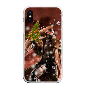 Чехол для iPhone XS Max матовый с принтом Новогодний Fallout в городе Новоалтайск, Силикон | Область печати: задняя сторона чехла, без боковых панелей | 111 | 2016 | bethesda | fallout | бункер | дед мороз | ёлка | нг | нкр | новый год | постапокалиптические | с новым годом | убежище | фалаут | фаллаут | фолаут | фоллаут