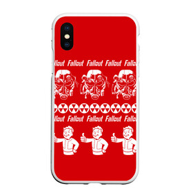 Чехол для iPhone XS Max матовый с принтом Fallout свитер в городе Новоалтайск, Силикон | Область печати: задняя сторона чехла, без боковых панелей | 111 | bethesda | boy | fallout | vault | бункер | дед мороз | игры | нг | новый год | постапокалиптические | с новым годом | убежище | фалаут | фаллаут | фолаут | фоллаут