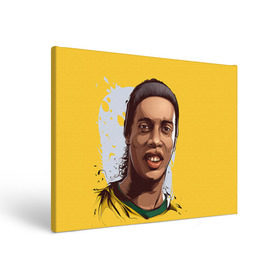 Холст прямоугольный с принтом Ronaldinho в городе Новоалтайск, 100% ПВХ |  | football | ronaldinho | роналдиньо | футбол | футболист