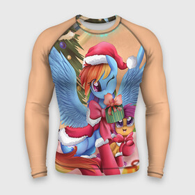 Мужской рашгард 3D с принтом My Little Pony в городе Новоалтайск,  |  | friendship is magic | mlp | my little pony | new year | pinky pie | swag | дружба   это чудо | мой маленький пони | новый год | пони | поняши | поняшки | с новым годом | сваг | свэг