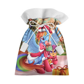 Подарочный 3D мешок с принтом My Little Pony в городе Новоалтайск, 100% полиэстер | Размер: 29*39 см | Тематика изображения на принте: friendship is magic | mlp | my little pony | new year | pinky pie | swag | дружба   это чудо | мой маленький пони | новый год | пони | поняши | поняшки | с новым годом | сваг | свэг