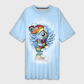 Платье-футболка 3D с принтом My Little Pony в городе Новоалтайск,  |  | friendship is magic | mlp | my little pony | new year | pinky pie | swag | дружба   это чудо | мой маленький пони | новый год | пони | поняши | поняшки | с новым годом | сваг | свэг