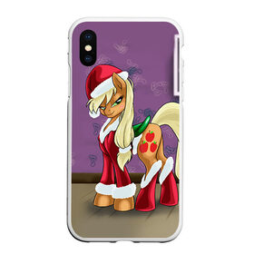 Чехол для iPhone XS Max матовый с принтом My Little Pony в городе Новоалтайск, Силикон | Область печати: задняя сторона чехла, без боковых панелей | friendship is magic | mlp | my little pony | new year | pinky pie | swag | дружба   это чудо | мой маленький пони | новый год | пони | поняши | поняшки | с новым годом | сваг | свэг