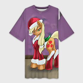 Платье-футболка 3D с принтом My Little Pony в городе Новоалтайск,  |  | friendship is magic | mlp | my little pony | new year | pinky pie | swag | дружба   это чудо | мой маленький пони | новый год | пони | поняши | поняшки | с новым годом | сваг | свэг