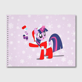 Альбом для рисования с принтом My Little Pony в городе Новоалтайск, 100% бумага
 | матовая бумага, плотность 200 мг. | Тематика изображения на принте: friendship is magic | mlp | my little pony | new year | pinky pie | swag | дружба   это чудо | мой маленький пони | новый год | пони | поняши | поняшки | с новым годом | сваг | свэг