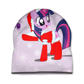 Шапка 3D с принтом My Little Pony в городе Новоалтайск, 100% полиэстер | универсальный размер, печать по всей поверхности изделия | Тематика изображения на принте: friendship is magic | mlp | my little pony | new year | pinky pie | swag | дружба   это чудо | мой маленький пони | новый год | пони | поняши | поняшки | с новым годом | сваг | свэг