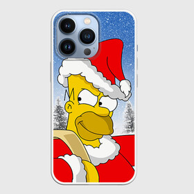 Чехол для iPhone 13 Pro с принтом Санта Гомер в городе Новоалтайск,  |  | Тематика изображения на принте: гомер