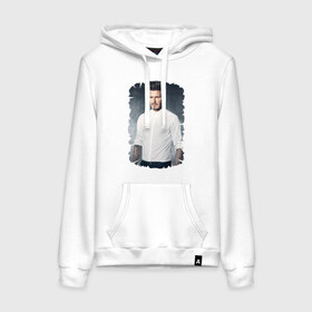 Женская толстовка хлопок с принтом David Beckham в городе Новоалтайск, френч-терри, мягкий теплый начес внутри (100% хлопок) | карман-кенгуру, эластичные манжеты и нижняя кромка, капюшон с подкладом и шнурком | david beckham | англия | дэвид бекхэм | лига чемпионов | мадрид | мю | реал | футбол