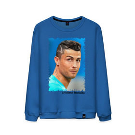 Мужской свитшот хлопок с принтом Cristiano Ronaldo в городе Новоалтайск, 100% хлопок |  | cristiano ronaldo | криштиану роналду | лига чемпионов | мю | португалия | реал мадрид | футбол