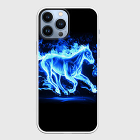 Чехол для iPhone 13 Pro Max с принтом Ледяной конь в городе Новоалтайск,  |  | арт | лёд | лошадь | огонь | пламя