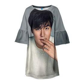 Детское платье 3D с принтом LEE MIN HO в городе Новоалтайск, 100% полиэстер | прямой силуэт, чуть расширенный к низу. Круглая горловина, на рукавах — воланы | Тематика изображения на принте: dramas | k pop | korea | kpop | min ho | minho | дорамы | драмы | к поп | корея | кпоп | ли мин хо | мин хо | минхо. lee min ho