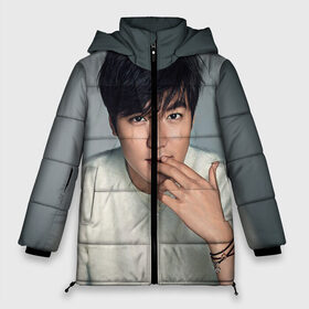 Женская зимняя куртка 3D с принтом LEE MIN HO в городе Новоалтайск, верх — 100% полиэстер; подкладка — 100% полиэстер; утеплитель — 100% полиэстер | длина ниже бедра, силуэт Оверсайз. Есть воротник-стойка, отстегивающийся капюшон и ветрозащитная планка. 

Боковые карманы с листочкой на кнопках и внутренний карман на молнии | Тематика изображения на принте: dramas | k pop | korea | kpop | min ho | minho | дорамы | драмы | к поп | корея | кпоп | ли мин хо | мин хо | минхо. lee min ho